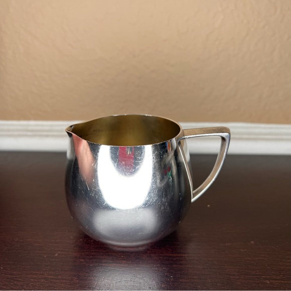 Vintage 1950’s Empire Craft Quadruple Silverplate Creamer, Gravy Boat, Sauce Pou - Picture 4 of 5